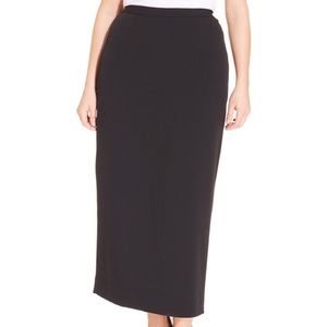 Kasper midi skirt black 18w